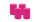 4er Set Adventskranzkerzen Fuchsia Pink Ø 100 x 150 mm