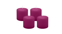 4er Set Adventskranzkerzen Brombeere Ø 60 x 60 mm