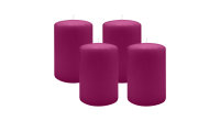 4er Set Adventskranzkerzen Brombeere Ø 100 x 150 mm