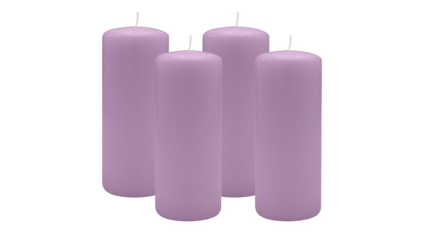 4er Set Adventskranzkerzen Mittelflieder Ø 60 x 120 mm