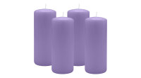 4er Set Adventskranzkerzen Lavendel-Lilac Ø 60 x...