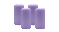 4er Set Adventskranzkerzen Lavendel-Lilac Ø 100 x...