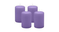 4er Set Adventskranzkerzen Veilchen Ø 50 x 80 mm