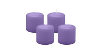 4er Set Adventskranzkerzen Veilchen Ø 60 x 60 mm