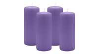 4er Set Adventskranzkerzen Veilchen Ø 60 x 120 mm