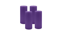 4er Set Adventskranzkerzen Lila Ø 40 x 200 mm
