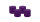 4er Set Adventskranzkerzen Violett Ø 100 x 100 mm