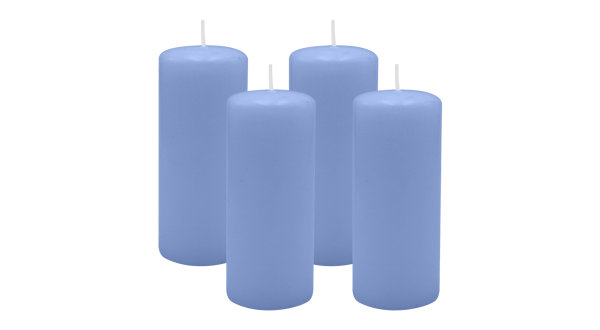 4er Set Adventskranzkerzen Flieder Ø 50 x 120 mm