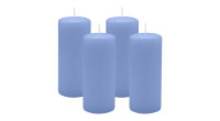 4er Set Adventskranzkerzen Flieder Ø 50 x 120 mm