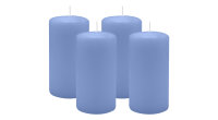 4er Set Adventskranzkerzen Flieder Ø 60 x 100 mm