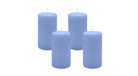 4er Set Adventskranzkerzen Flieder Ø 70 x 130 mm