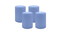4er Set Adventskranzkerzen Flieder Ø 100 x 150 mm