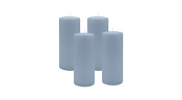 4er Set Adventskranzkerzen Jeans Blau Ø 60 x 200 mm