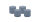 4er Set Adventskranzkerzen Pacific Blau Grau Ø 100 x 100 mm