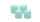 4er Set Adventskranzkerzen Türkis Ø 60 x 80 mm