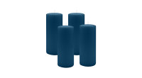 4er Set Adventskranzkerzen Petrol Blau Ø 60 x 200 mm