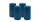 2er Set Adventskranzkerzen Petrol Blau Ø 100 x 300 mm