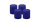 4er Set Adventskranzkerzen Royalblau Ø 50 x 60 mm