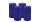 4er Set Adventskranzkerzen Royalblau Ø 60 x 100 mm