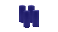 4er Set Adventskranzkerzen Royalblau Ø 60 x 200 mm
