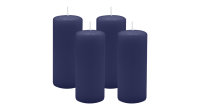 4er Set Adventskranzkerzen Nachtblau Dunkelblau Ø...