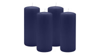 4er Set Adventskranzkerzen Nachtblau Dunkelblau Ø...