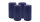 4er Set Adventskranzkerzen Nachtblau Dunkelblau Ø 80 x 150 mm
