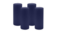 4er Set Adventskranzkerzen Nachtblau Dunkelblau Ø...