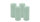 4er Set Adventskranzkerzen Seafoam Seegrün Ø 50 x 120 mm