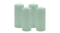 4er Set Adventskranzkerzen Seafoam Seegrün Ø...