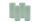 4er Set Adventskranzkerzen Seafoam Seegrün Ø 80 x 200 mm