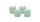 4er Set Adventskranzkerzen Seafoam Seegrün Ø 100 x 100 mm