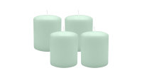 4er Set Adventskranzkerzen Seafoam Seegrün Ø...