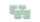 4er Set Adventskranzkerzen Seafoam Seegrün Ø 100 x 120 mm