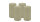 4er Set Adventskranzkerzen Antik Grün Ø 60 x 100 mm