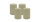 4er Set Adventskranzkerzen Antik Grün Ø 100 x 150 mm