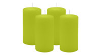 4er Set Adventskranzkerzen Lime Grün Ø 60 x...