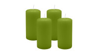 4er Set Adventskranzkerzen Limonegrün Ø 50 x...