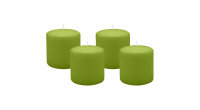 4er Set Adventskranzkerzen Limonegrün Ø 100 x...