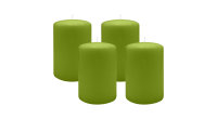4er Set Adventskranzkerzen Limonegrün Ø 100 x...