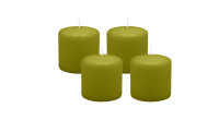 4er Set Adventskranzkerzen Scottish Grün Ø 60...