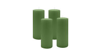 4er Set Adventskranzkerzen Grün Ø 50 x 200 mm