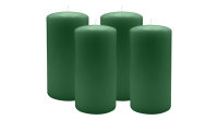 4er Set Adventskranzkerzen Fairway Grün Ø 80...