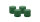 4er Set Adventskranzkerzen Fairway Grün Ø 100 x 100 mm