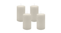 4er Set Adventskranzkerzen Moonstone Stein Ø 70 x...