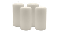 4er Set Adventskranzkerzen Moonstone Stein Ø 80 x...