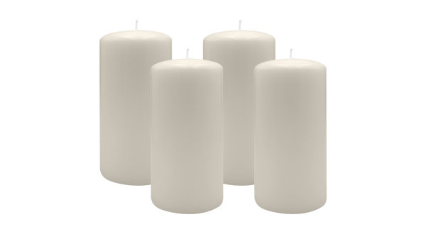 2er Set Adventskranzkerzen Moonstone Stein Ø 100 x 250 mm