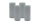 4er Set Adventskranzkerzen Silbergrau Ø 80 x 200 mm