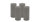 4er Set Adventskranzkerzen Grau Ø 50 x 120 mm