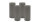 4er Set Adventskranzkerzen Grau Ø 80 x 200 mm